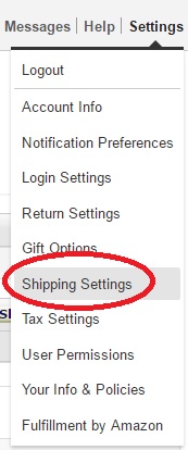 Amazon輸出　配送方法(Shipping Setting)の設定方法